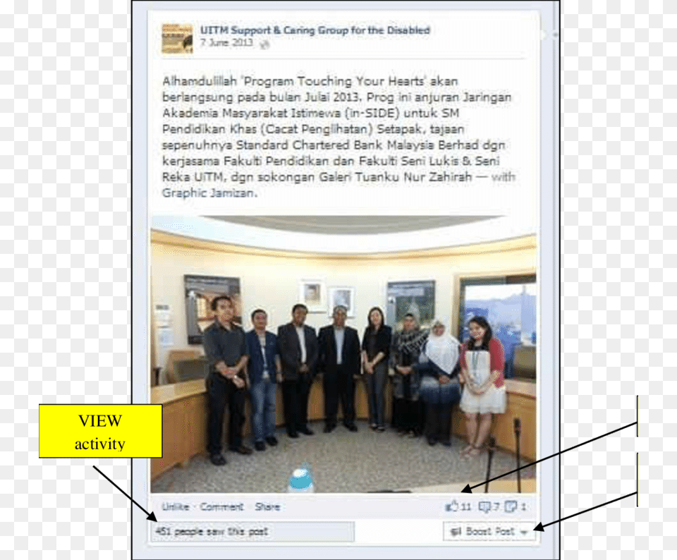 Examples Of Like View And Share Activities In Addition Universiti Teknologi Mara System, Hardware, Monitor, People, Person Free Transparent Png