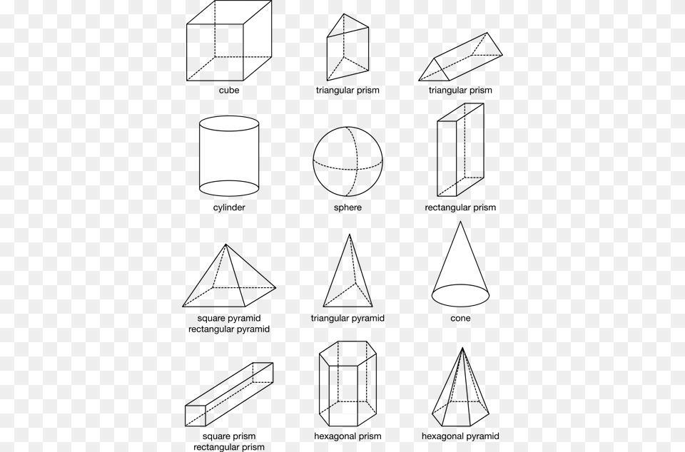 Examples Of Three Dimensional Shapes Three Dimensional Shapes, Lighting, Lamp Free Png Download