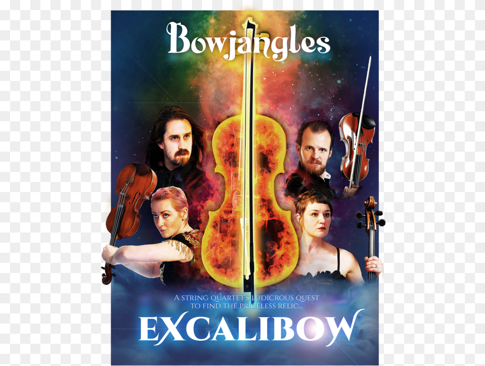 Excalibow Poster Image, Adult, Violin, Person, Musical Instrument Png