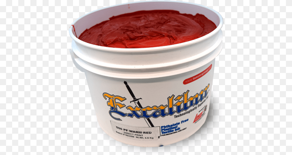 Excalibur 500 Series Warm Red Plastisol Ink Plastisol, Food, Ketchup, Cream, Dessert Png Image