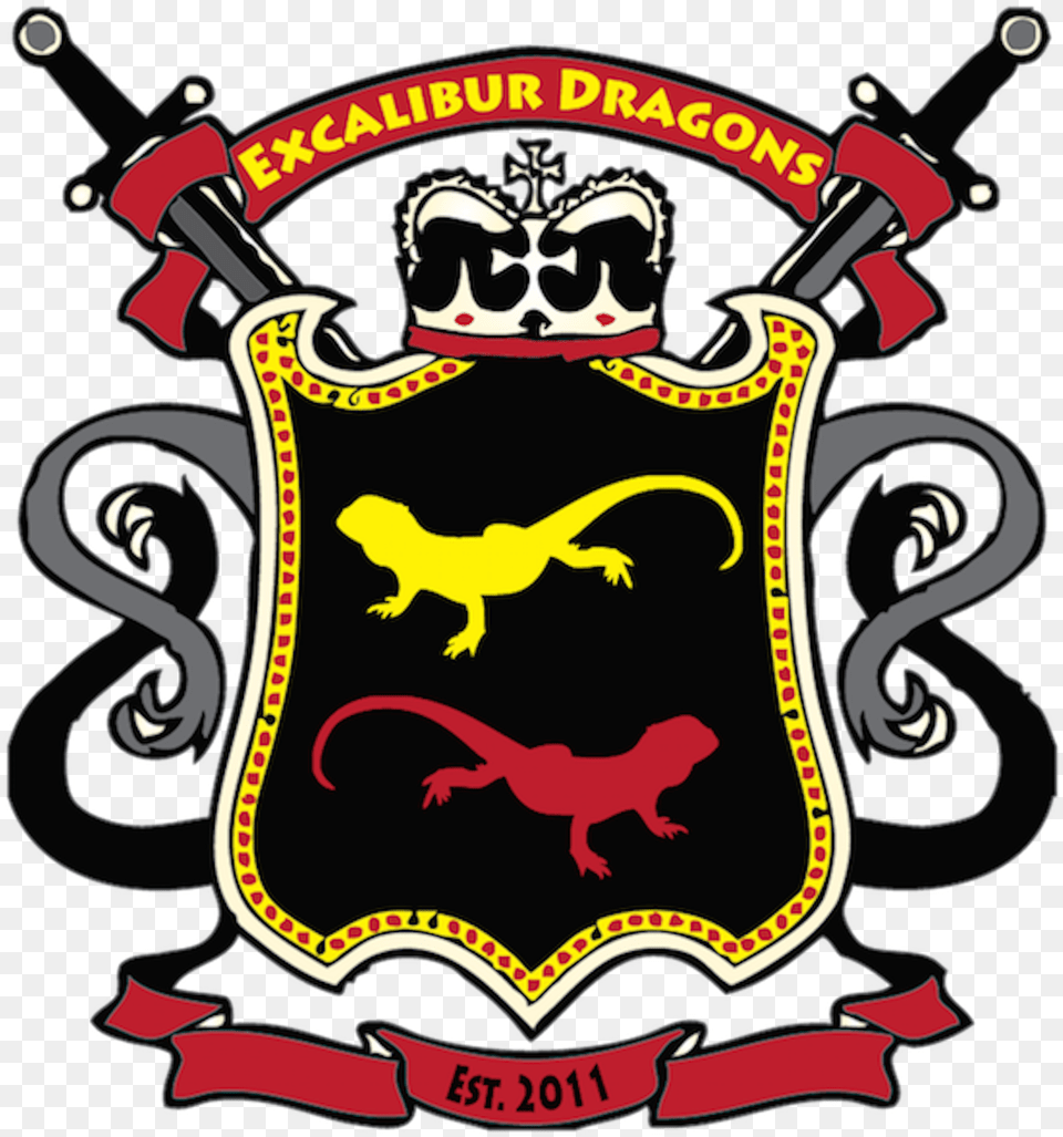 Excalibur Dagons Logo Bearded Dragon Birth Certificate, Emblem, Symbol, Animal, Reptile Free Png Download
