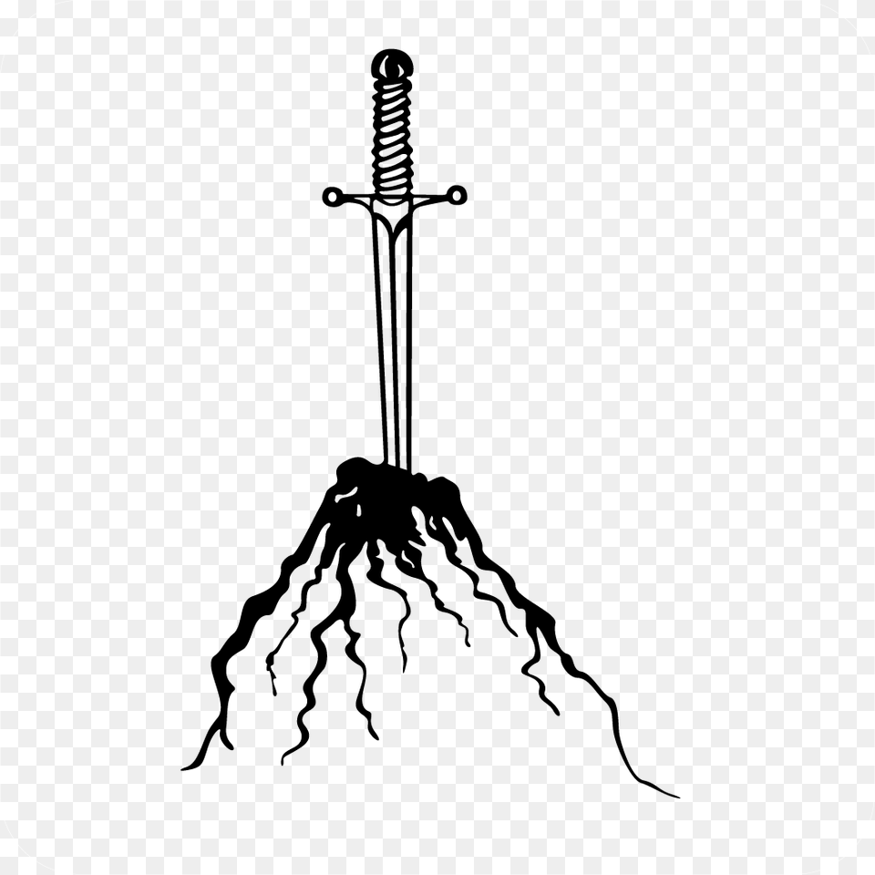 Excalibur Sword In Stone Decal Sword In The Stone, Weapon, Blade, Dagger, Knife Png Image