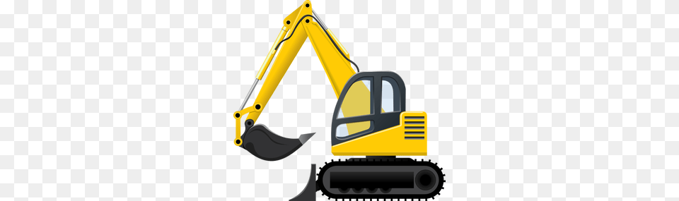 Excavator Clipart, Bulldozer, Machine Png