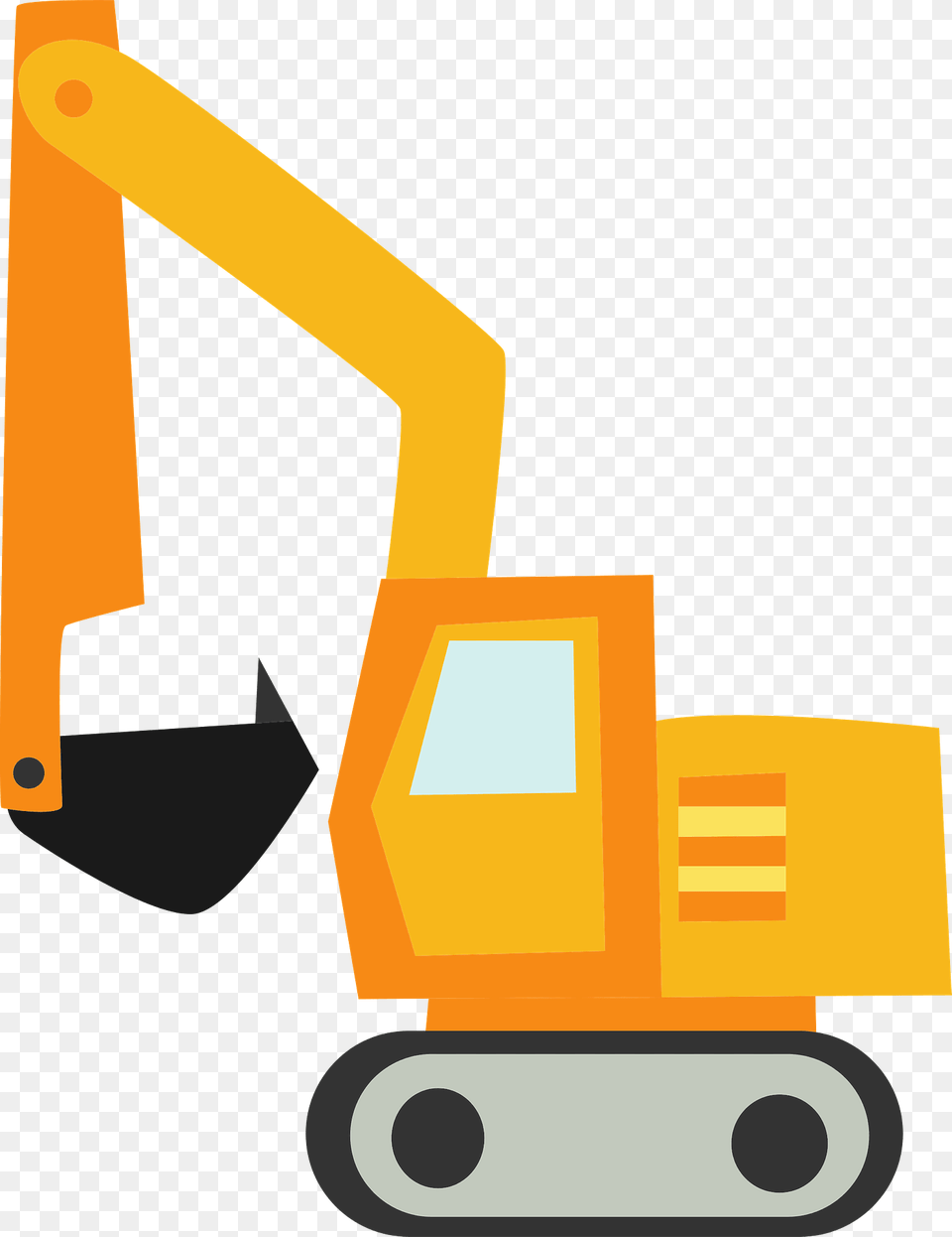 Excavator Construction Clipart, Machine Png Image
