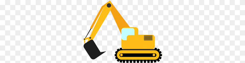 Excavator Cuttable Svg And Printable File Vertical, Machine, Bulldozer Png Image