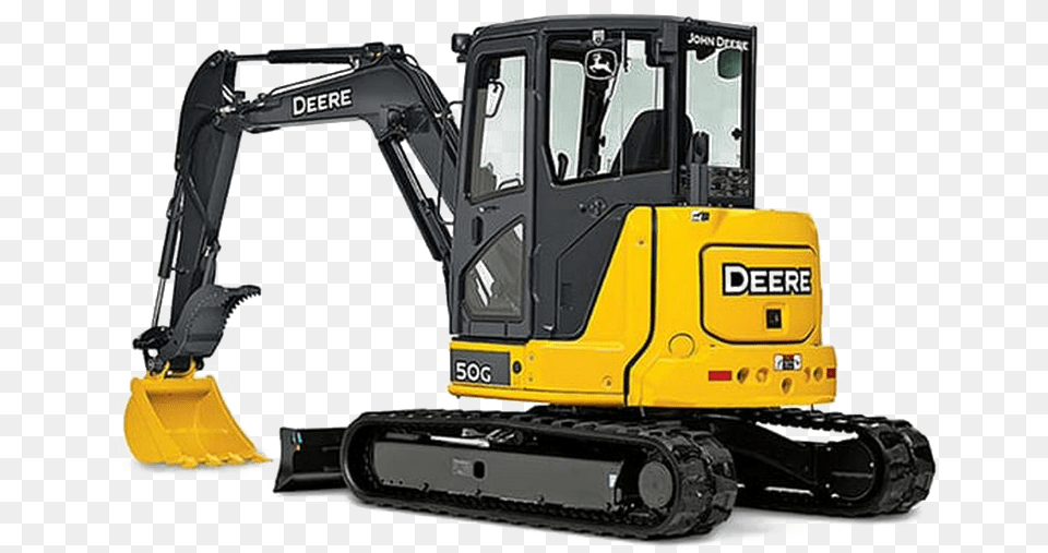 Excavator John Deere 50 Excavator, Machine, Bulldozer Free Png Download