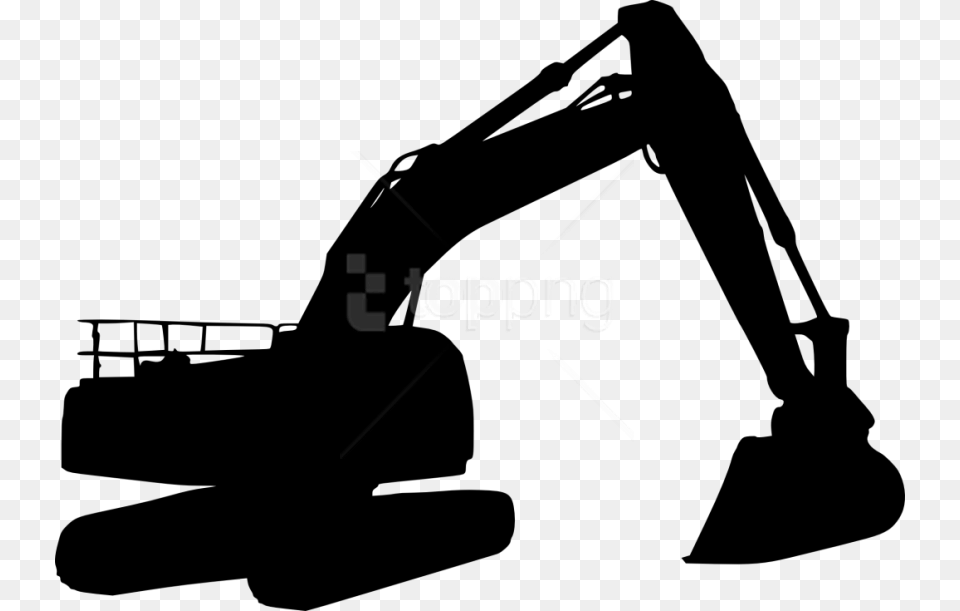 Excavator Silhouette Images Transparent Black Excavator, Machine, Bulldozer Png