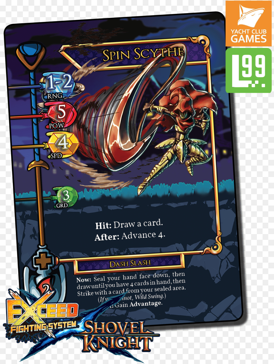 Exceed Card Previews Exceed Fighting System Shovel Knight, Advertisement, Poster, Book, Publication Png Image