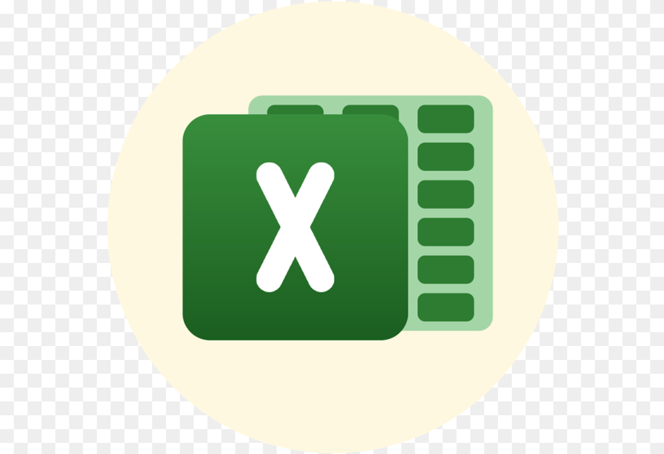 Excel 2x Emblem, Disk, Green Png Image