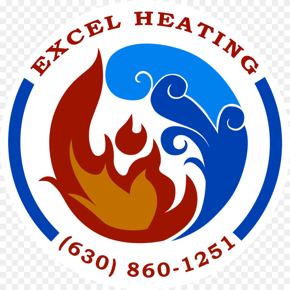Excel Heating Amp Cooling Logo Graphic Design, Emblem, Symbol Free Png