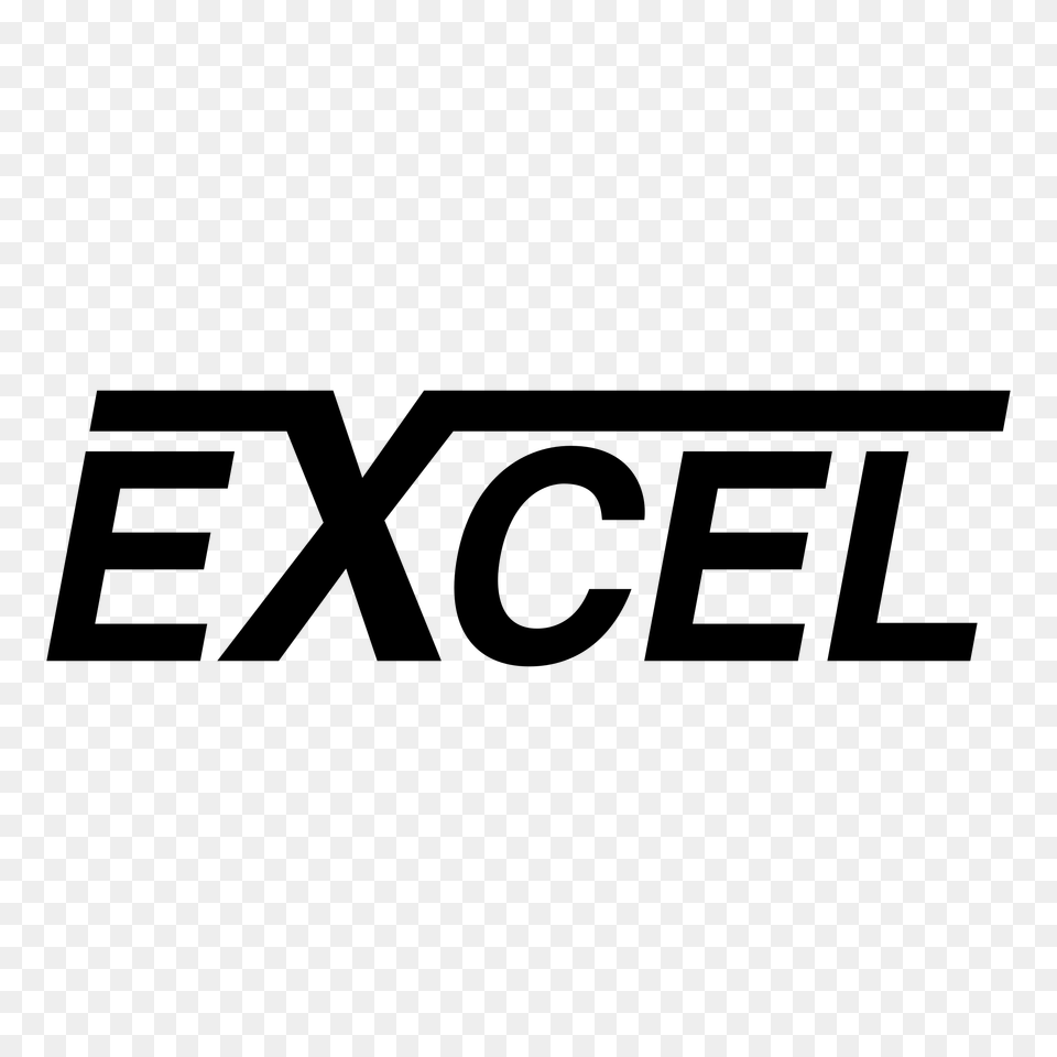 Excel Logo Vector, Gray Free Png