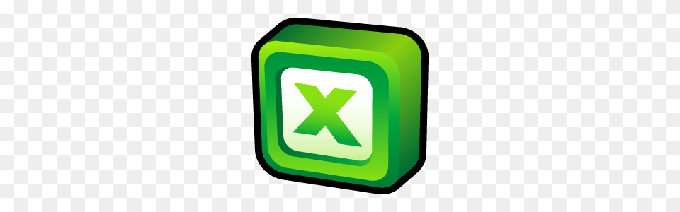 Excel Microsoft Office Icon, Green, First Aid, Recycling Symbol, Symbol Free Transparent Png