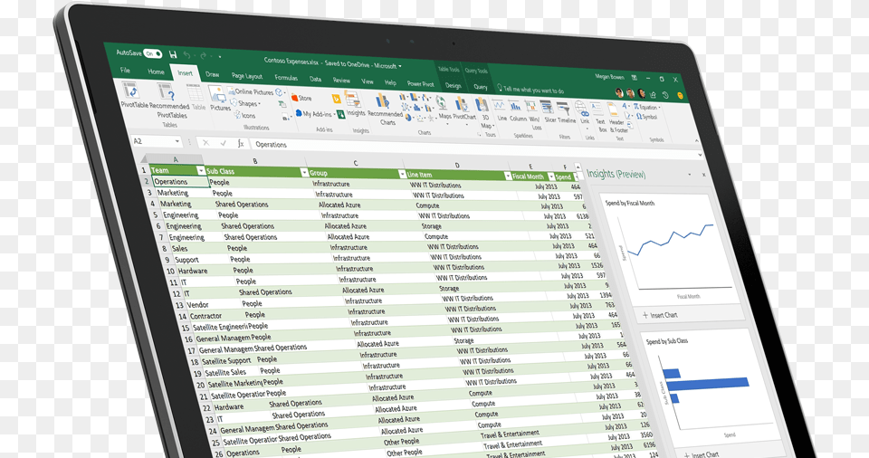 Excel Spreadsheet Computer, Electronics, Tablet Computer, Computer Hardware, Hardware Png