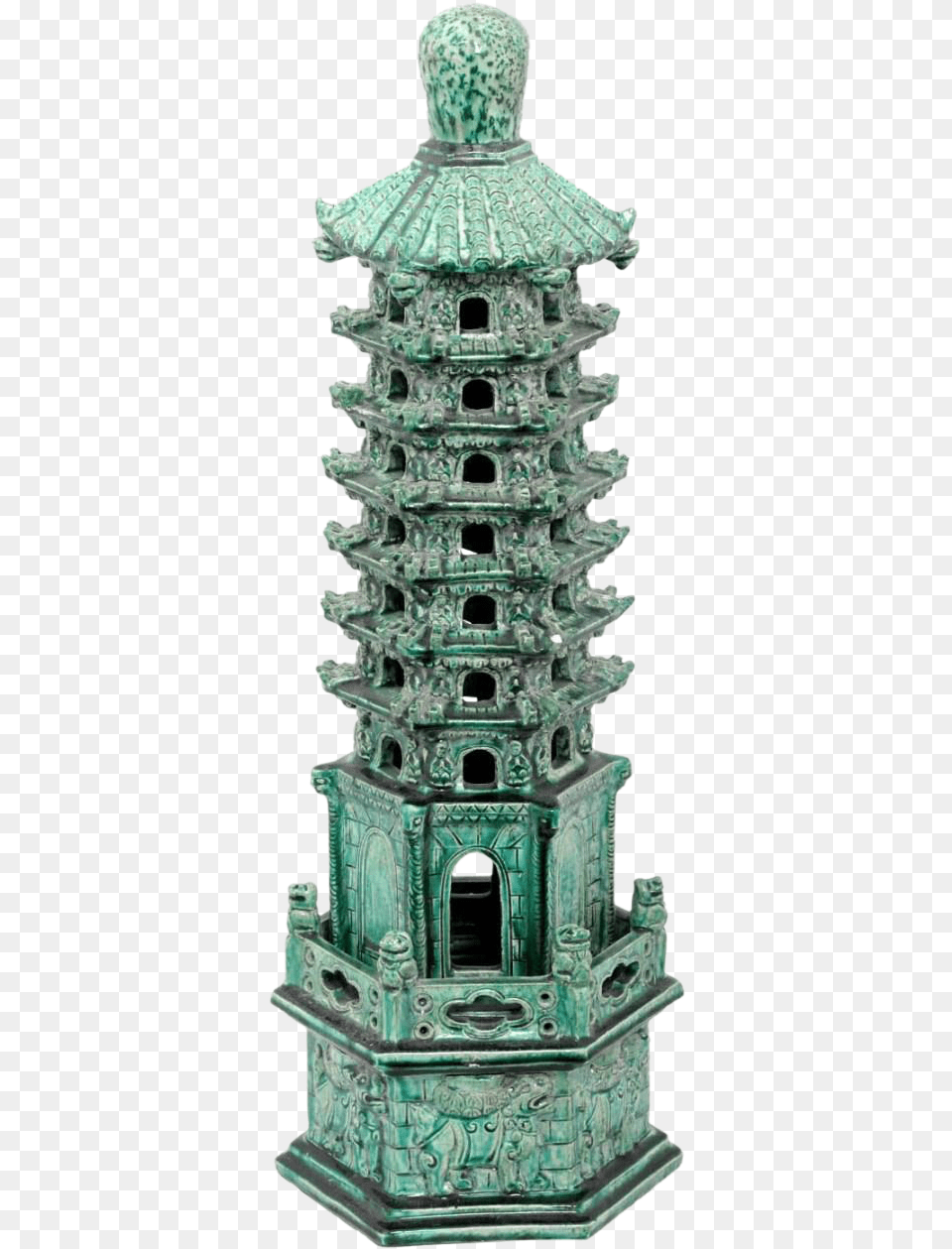 Excellent Chinese Pottery Pagoda Tower Pagoda, Accessories, Gemstone, Jade, Jewelry Free Png