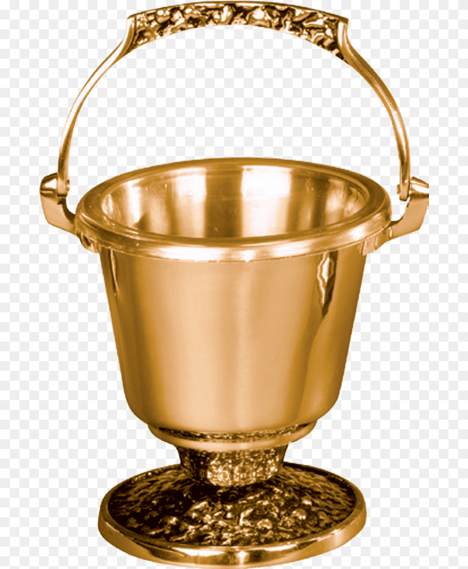 Excelsis Holy Water Pot With Sprinkler, Bucket, Bronze, Bottle, Shaker Png Image