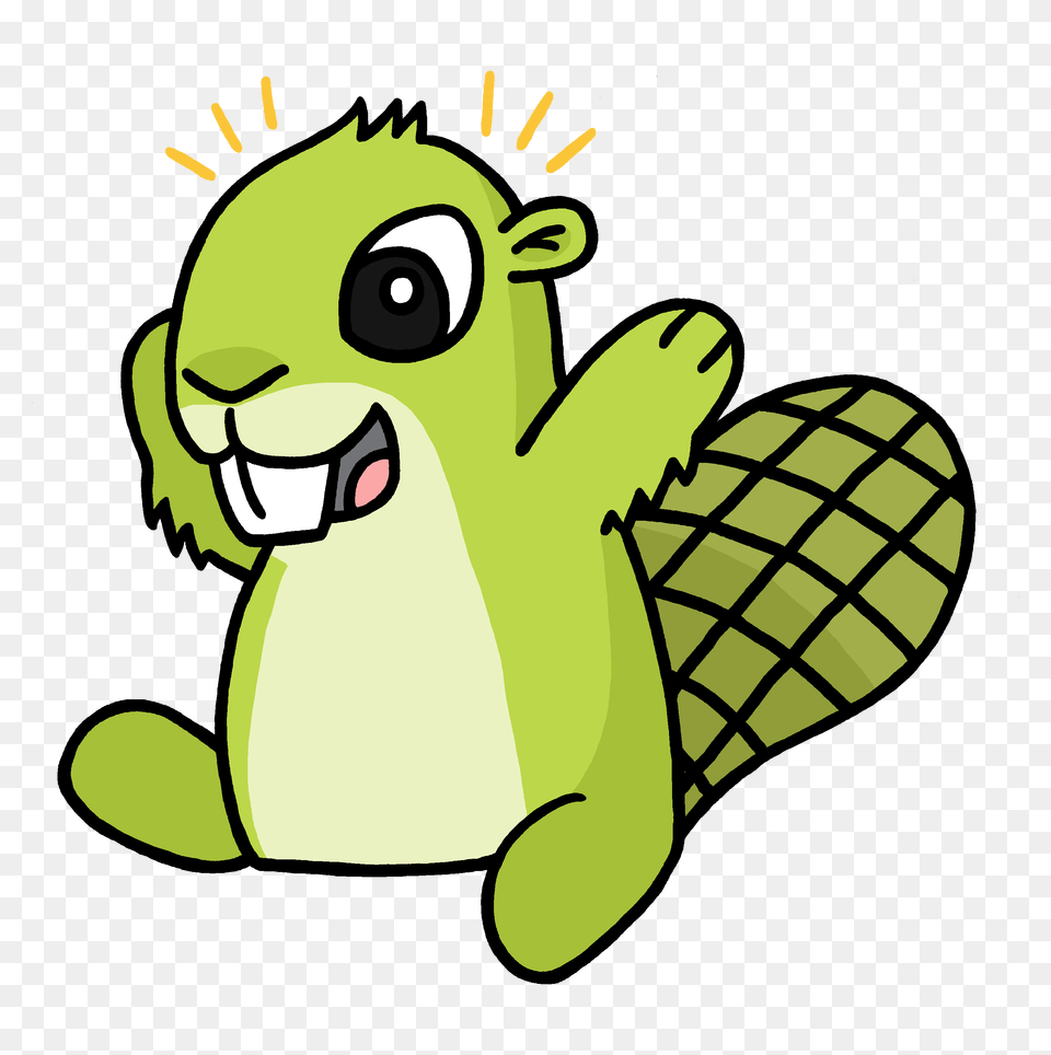 Excited Adsy, Green, Cartoon, Animal, Canine Png