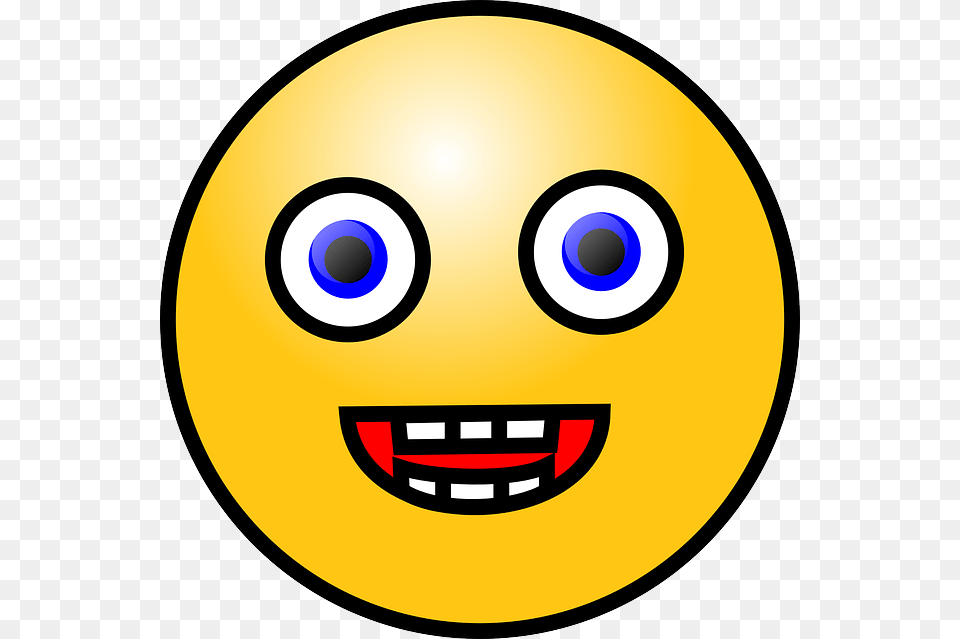 Excited Cartoon Faces Group With Items, Disk Free Png