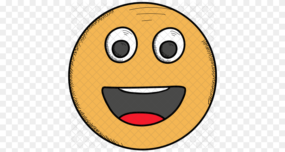 Excited Emoji Icon Smiley, Disk Free Png Download