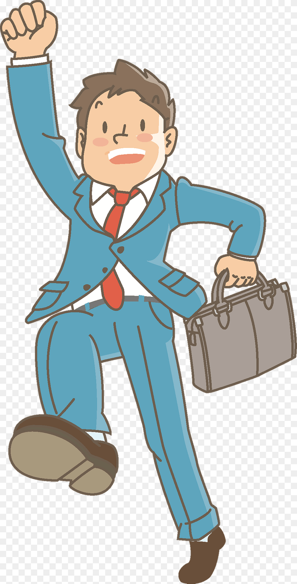 Excited Employee Clipart, Formal Wear, Person, Accessories, Baby Free Png