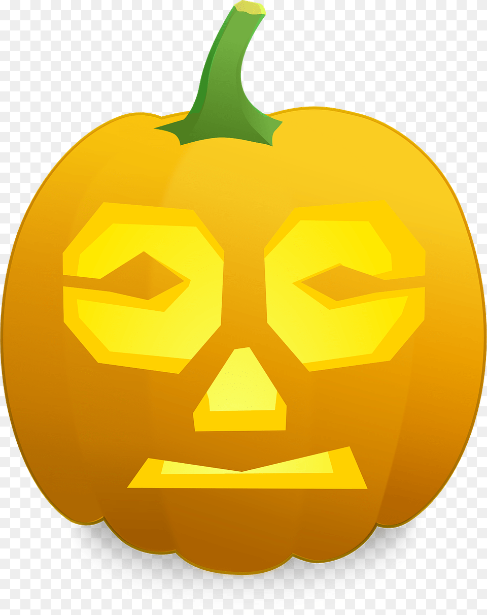 Excited Jack O Lantern, Food, Plant, Produce, Pumpkin Free Png