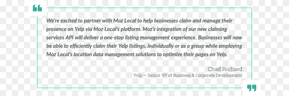 Excited To Partner With Moz Local To Help Businesses Business, Page, Text Png Image