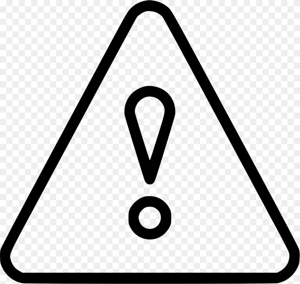 Exclamation Attention Warning Triangle Button Sign Warning Triangle Icon Vector, Symbol Free Png Download