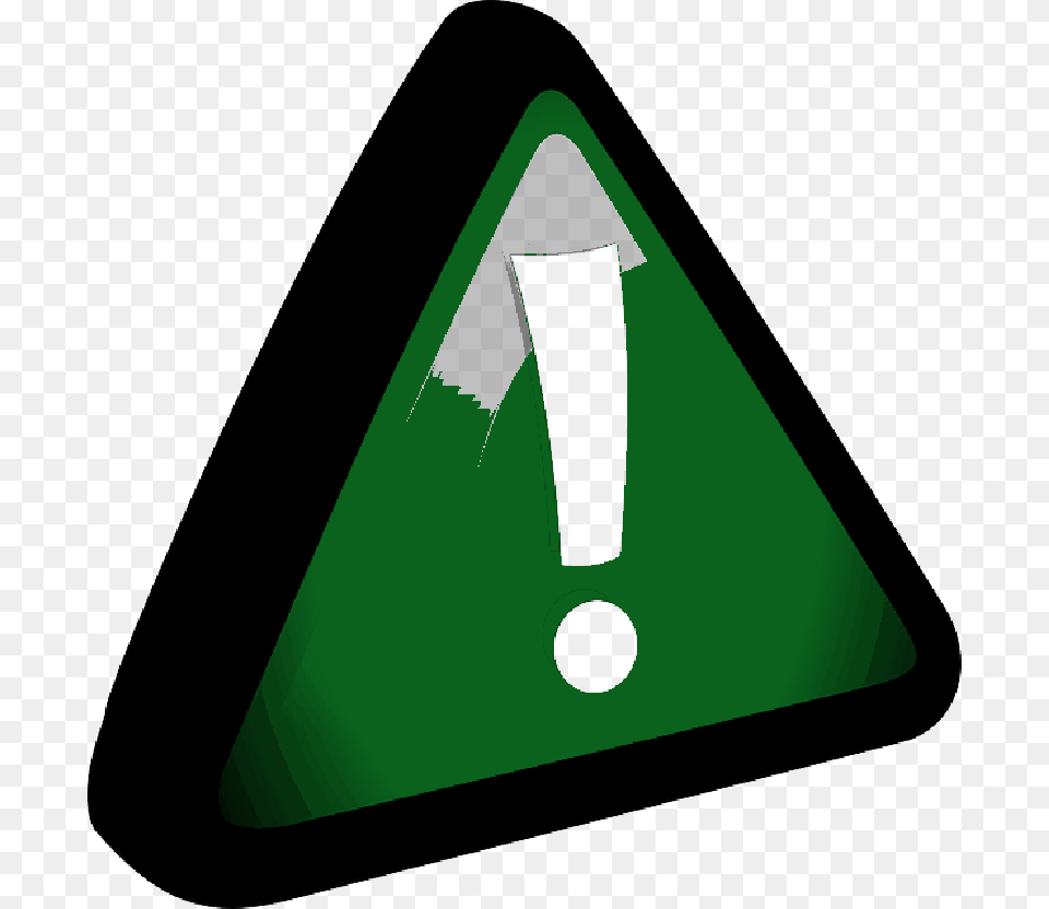 Exclamation Mark In Green Triangle Limitations Icon Png
