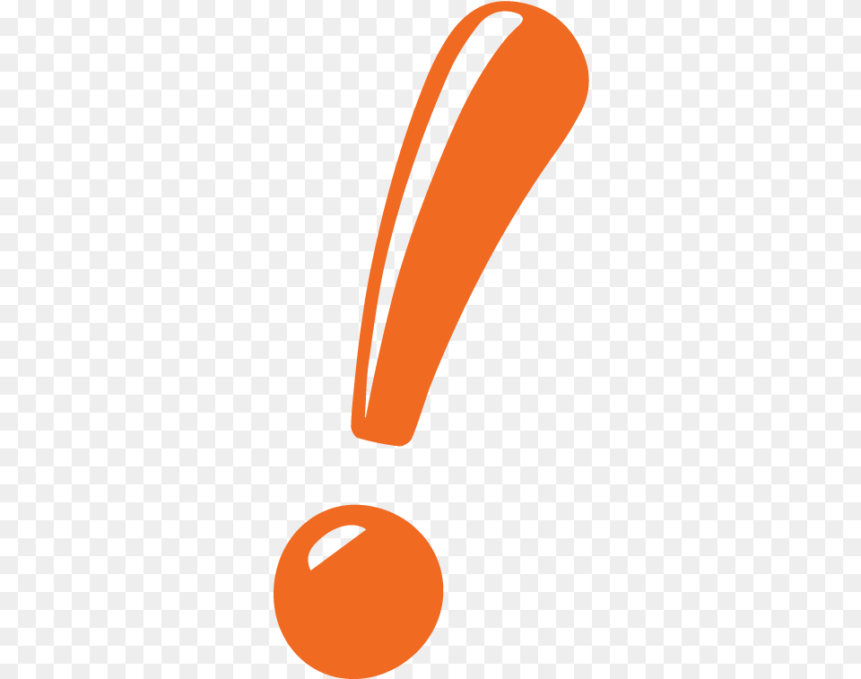Exclamation Point Exclamation Mark Orange, Cutlery, Spoon Free Png Download