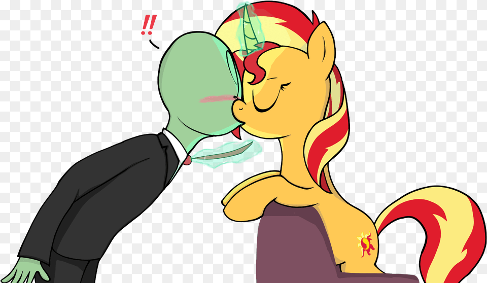 Exclamation Point Eyes Closed Human Interspecies Anon X Sunset Shimmer, Art, Graphics, Baby, Person Free Png