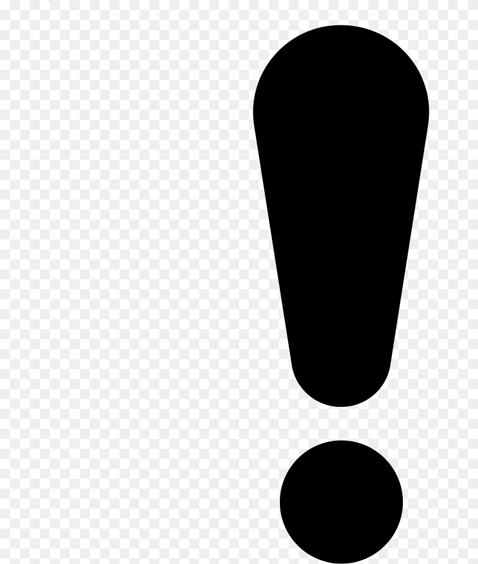 Exclamation Point Icon, Gray Png