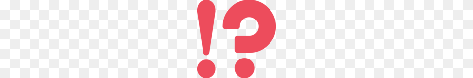 Exclamation Question Mark Emoji On Emojione, Number, Symbol, Text Free Png