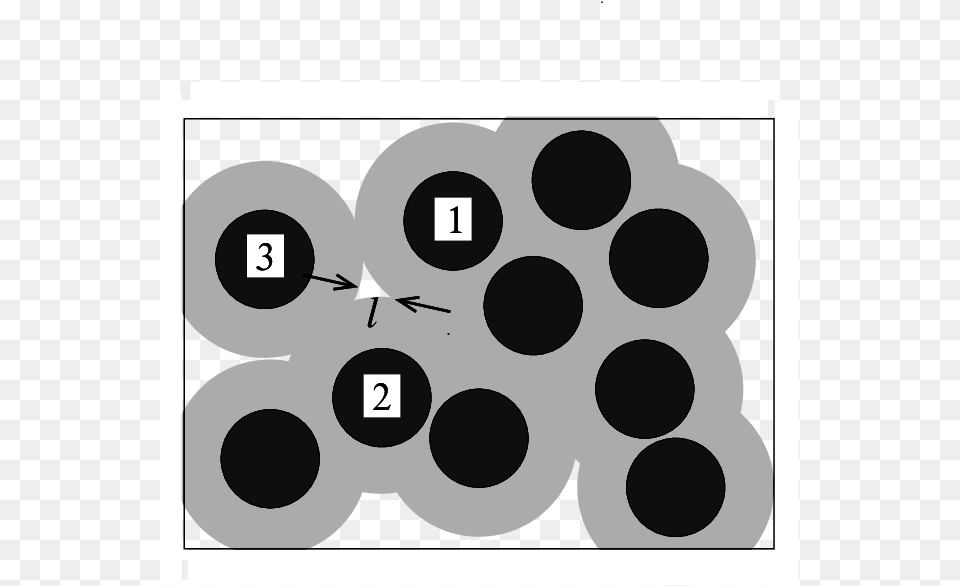 Exclusion Zones And The Adsorbed Disks Dark Are Also, Number, Symbol, Text, Weapon Png Image