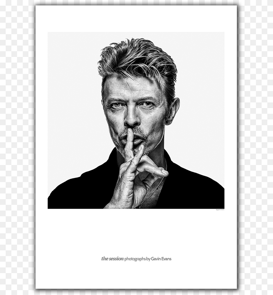 Exclusive Collectors Lithograph Of Icon David Bowie Gavin Evans David Bowie, Adult, Portrait, Photography, Person Png