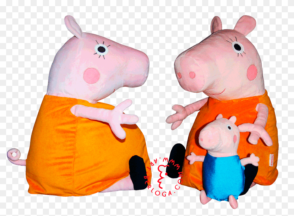 Exclusive Handmade Soft Toy Pregnant Mom With Little George, Plush Free Transparent Png