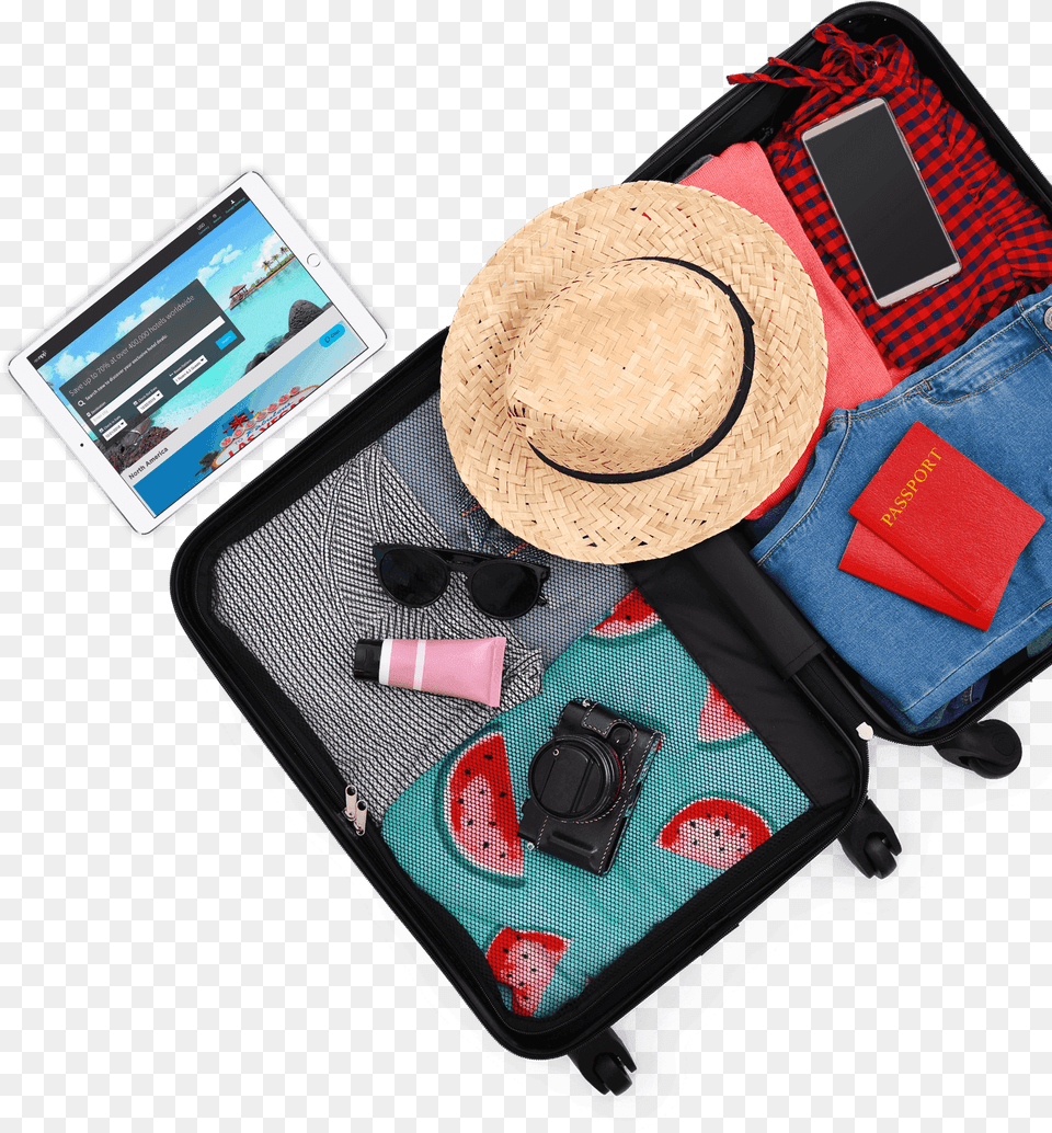 Exclusive Hotel Discounts Gadget, Sun Hat, Clothing, Hat, Phone Free Png Download