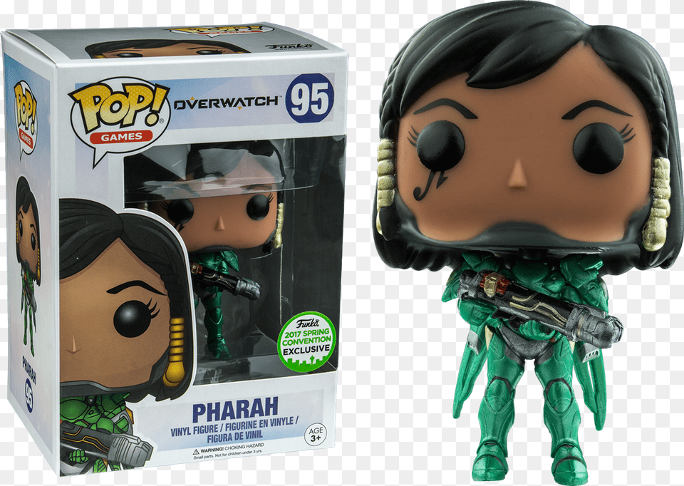 Exclusive Pharah Pop Funko Pop Overwatch Pharah, Figurine, Adult, Face, Female Free Png