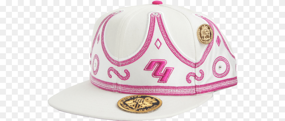 Exclusive Royalty Pink And White Crown Baseball Cap, Baseball Cap, Clothing, Hat Free Transparent Png