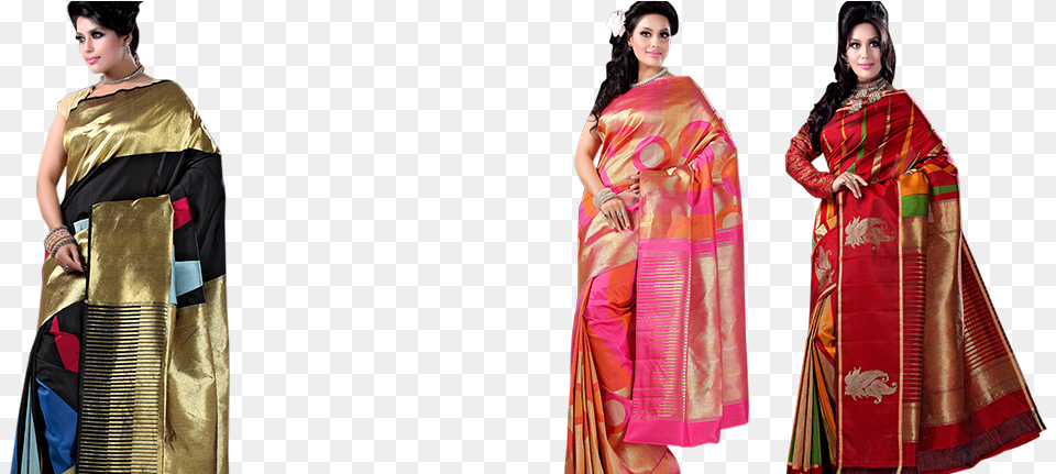 Exclusive Silk Sarees Silk, Adult, Person, Female, Woman Png