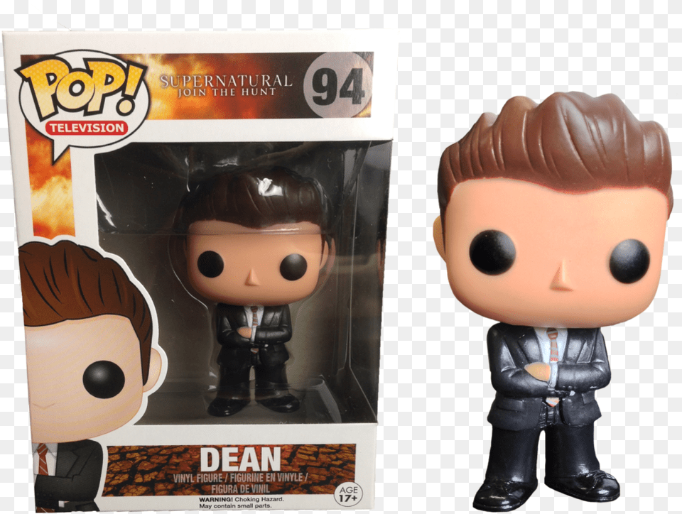 Exclusive Supernatural Fbi Dean Winchester Funko Pop Funko Pop Supernatural, Figurine, Doll, Toy, Face Free Png Download