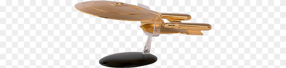 Exclusive Uss Enterprise Ncc 1701d Xl Gold Starship Model Cymbal, Electrical Device, Microphone, Lighting Png Image