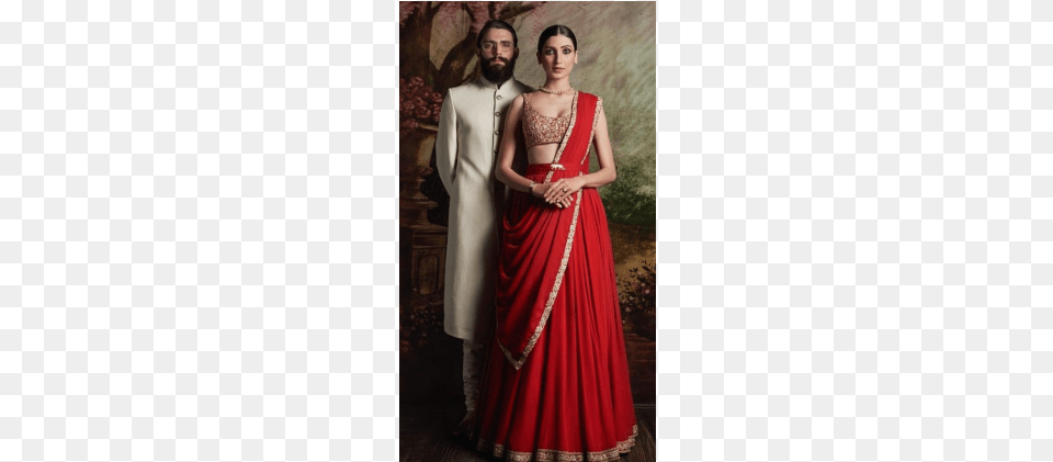 Exclusive Wedding Wear Red Lehenga Choli Amp Sherwani Heavy Bridal Lehenga Sabyasachi Red, Clothing, Dress, Formal Wear, Wedding Gown Free Transparent Png
