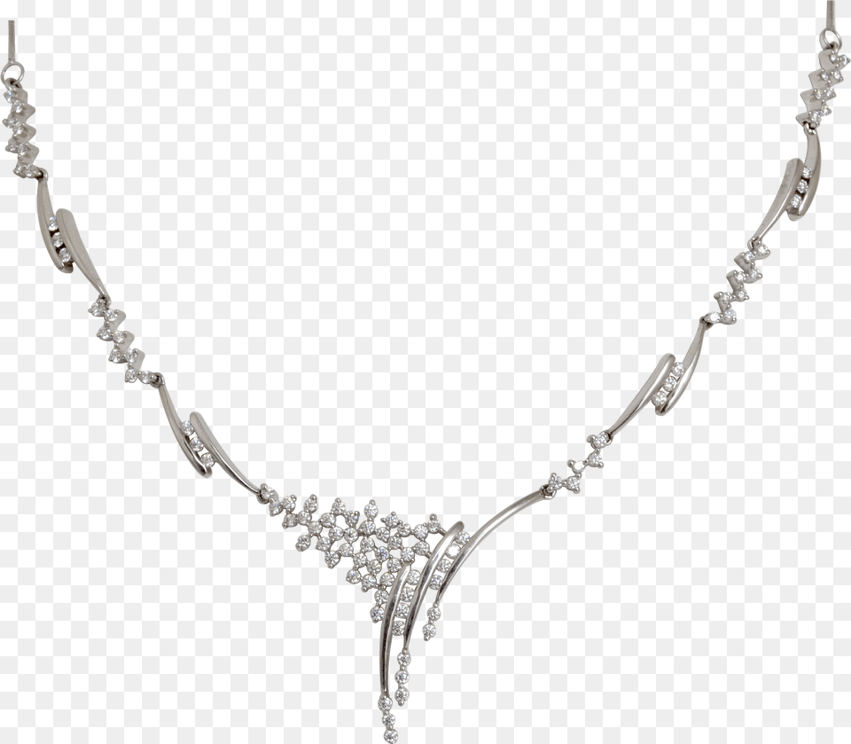 Exclusively Designed Diamond Stone Platinum Necklace Necklace, Accessories, Gemstone, Jewelry Free Png Download