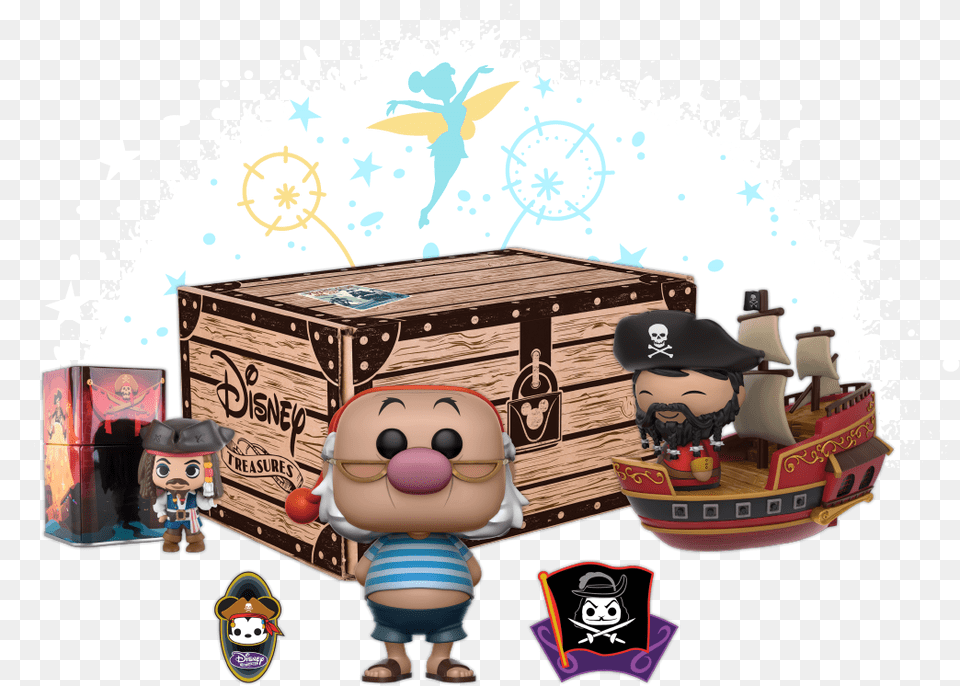 Exclusives In Every Box Funko Mystery Box Disney, Baby, Person, Boat, Transportation Free Png Download