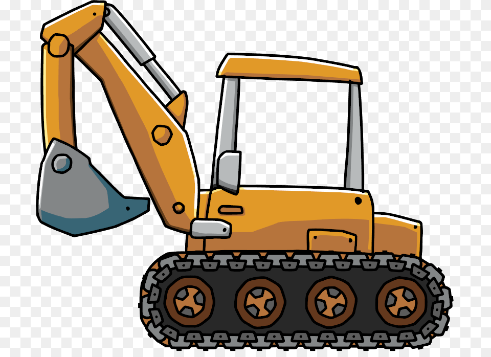 Excovator Clipart Cute, Machine, Bulldozer Free Png