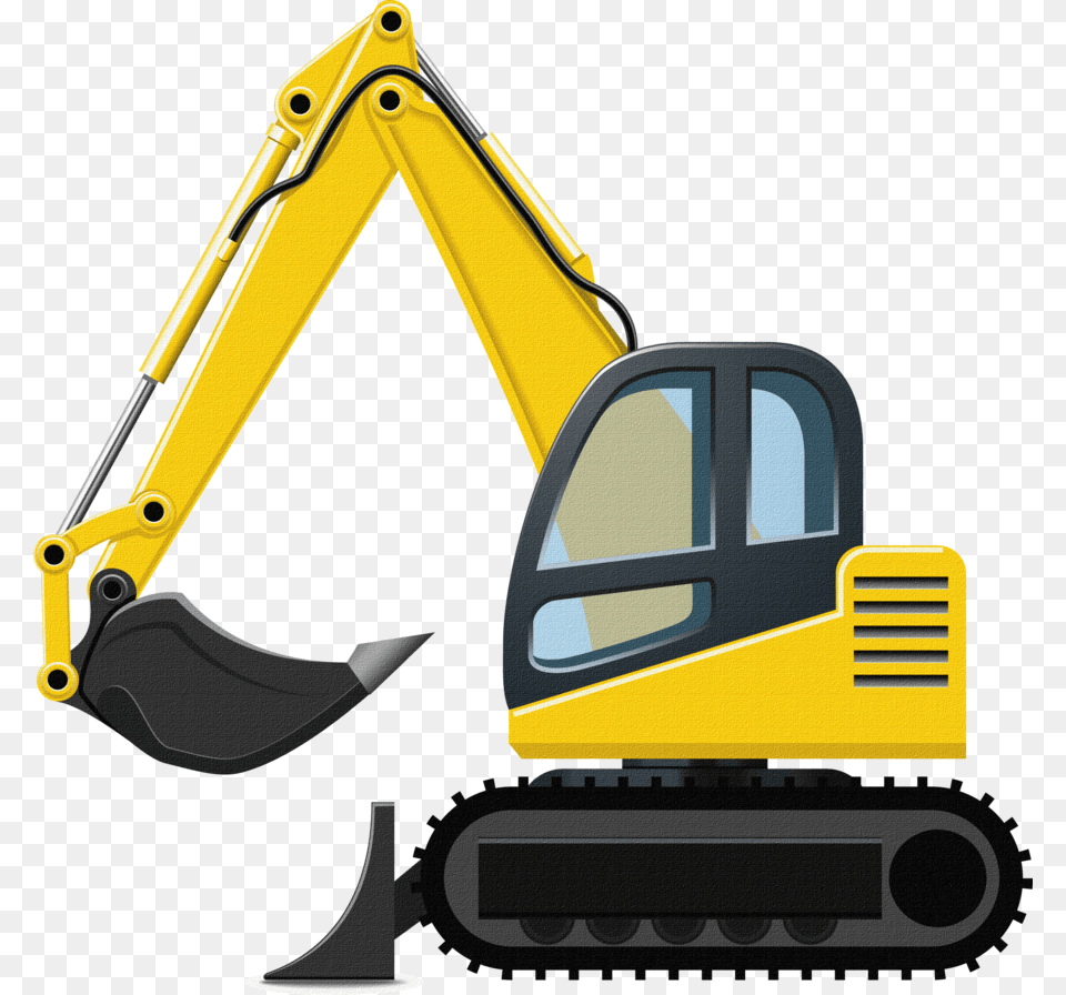 Excovator Clipart Transparent, Machine, Bulldozer Png Image