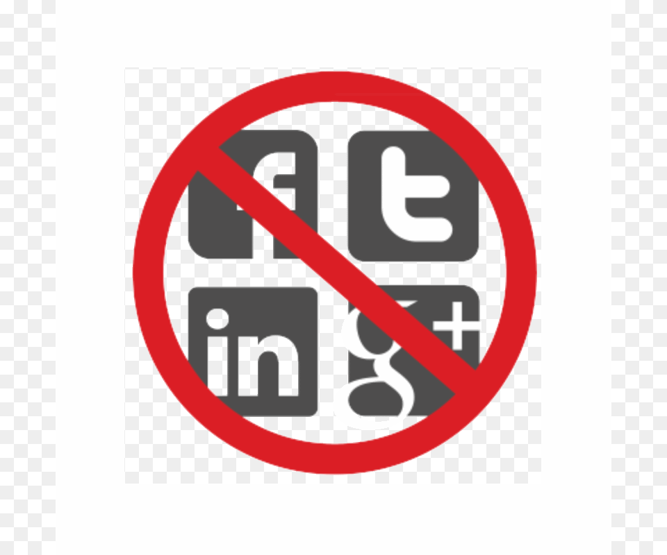 Excusas Para No Estar En Redes Sociales Stop Social Media, Sign, Symbol, Road Sign Free Png Download