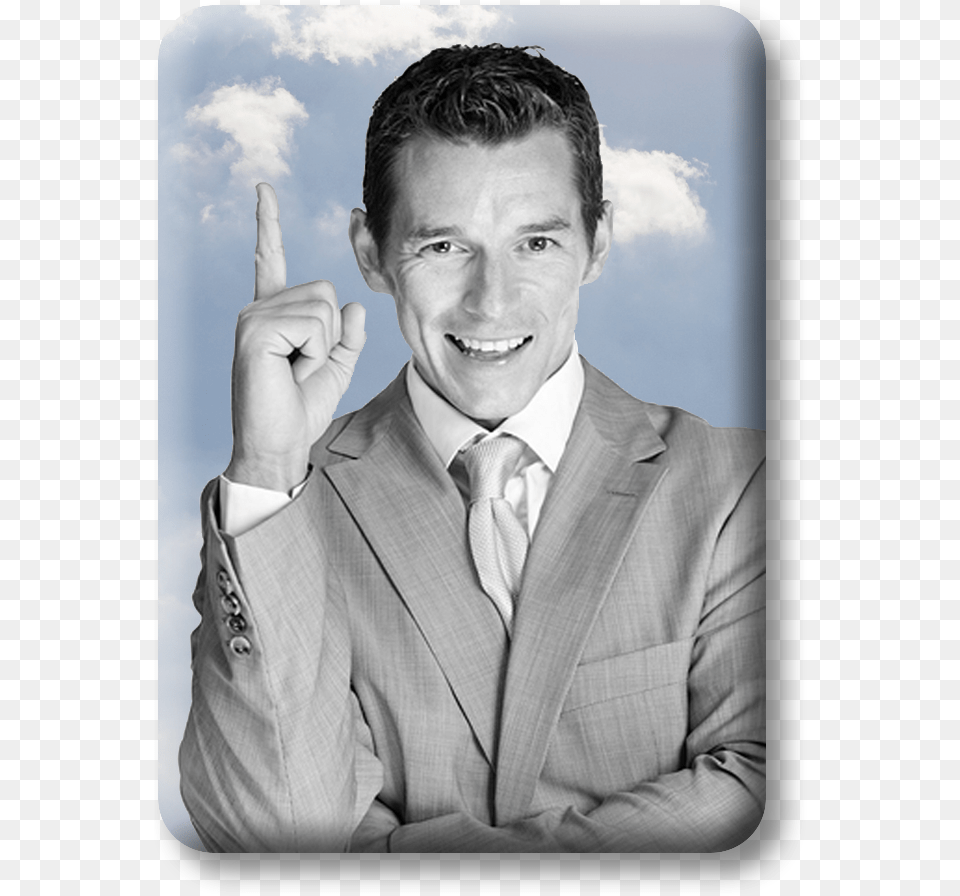 Exec Pointing Up Gentleman, Hand, Man, Person, Formal Wear Free Png Download