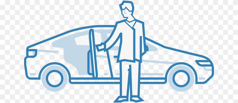 Executive Car, Clothing, Coat, Transportation, Vehicle Png Image