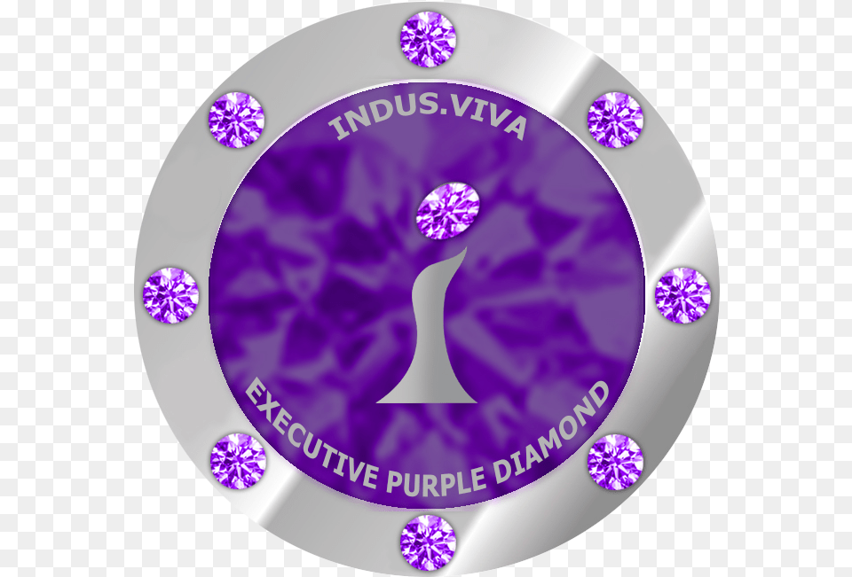 Executive Diamond Symbol In Indus Viva, Accessories, Gemstone, Jewelry, Purple Free Png