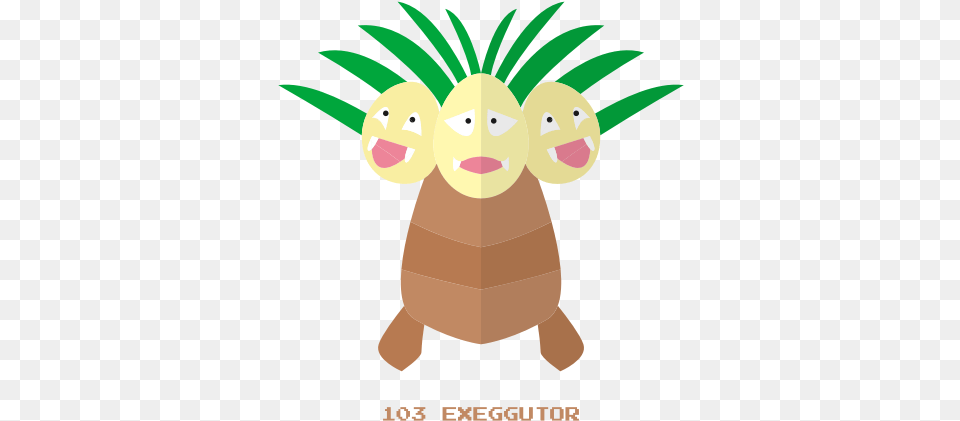 Exeggutor Grass Kanto Pokemon Psy Icon Cartoon, Bag, Face, Head, Person Free Transparent Png